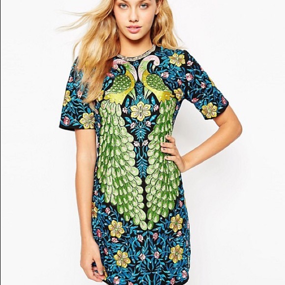 Stoned and Embroidered Dress - Picture 2 of 12